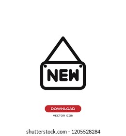 New tag vector icon