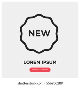 New tag vector icon