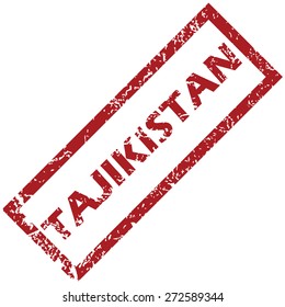 New Tajikistan grunge rubber stamp on a white background. Vector illustration