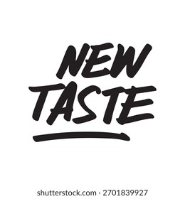 Nuevo elemento escrito a mano de la palabra de sabor