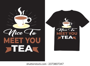 New Tea T-shirt design vector