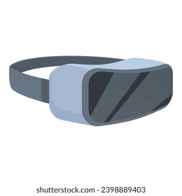 New tech vr glasses icon cartoon vector. Cyber camera device. Play future phone