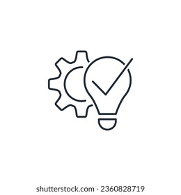 New technical application, use.  Vector linear icon isolated on white background.