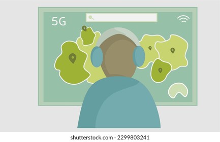 Nuevos avances tecnológicos, ilustración vectorial