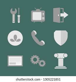 New technologies. Business icon set. Vector format.