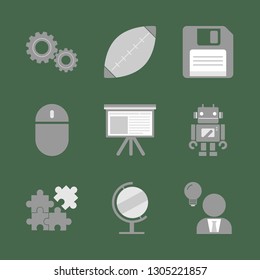 New technologies. Business icon set. Vector format.