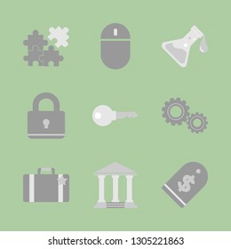 New technologies. Business icon set. Vector format.