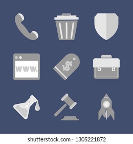 New technologies. Business icon set. Vector format.