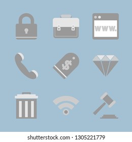 New technologies. Finance and banking icon set.