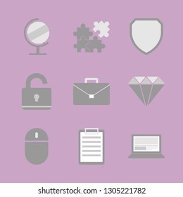 New technologies. Finance and banking icon set.