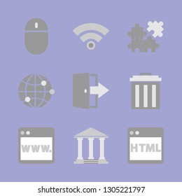 New technologies. Finance and banking icon set.