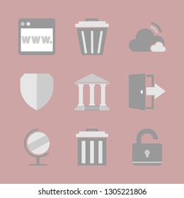 New technologies. Finance and banking icon set.