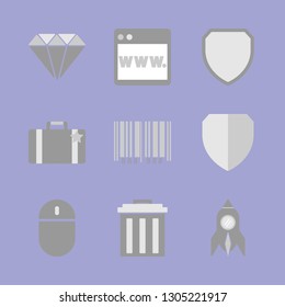 New technologies. Office work. Vector icon set.