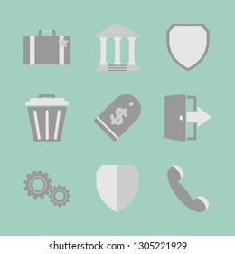 New technologies. Office work. Vector icon set.