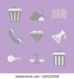New technologies. Office work. Vector icon set.