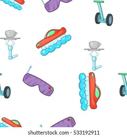 New technologies pattern. Cartoon illustration of new technologies vector pattern for web