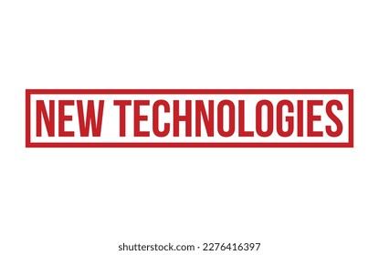 New Technologies Rubber Stamp Seal Vector