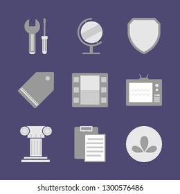 New technologies and service. Icon set.