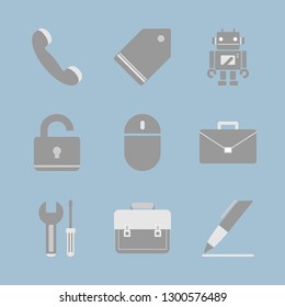 New technologies and service. Icon set.