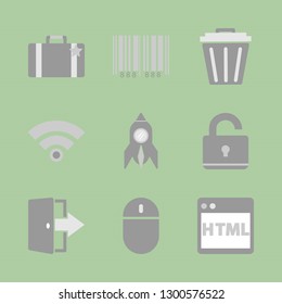 New technologies and service. Icon set.