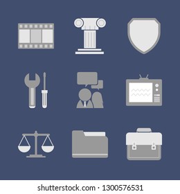 New technologies and service. Icon set.