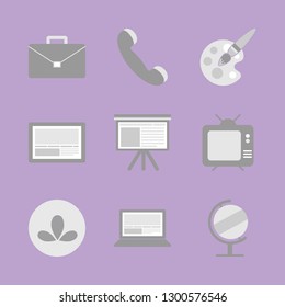 New technologies and service. Icon set.