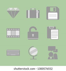 New technologies and service. Icon set.