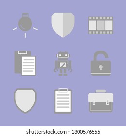 New technologies and service. Icon set.
