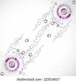 New technology business background