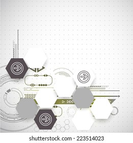 New technology business background