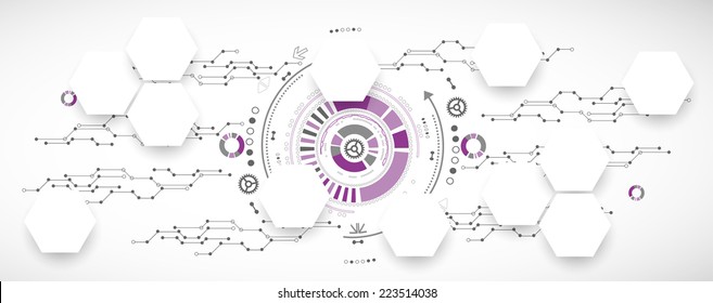 New technology business background