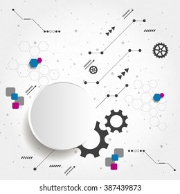 New technology business background