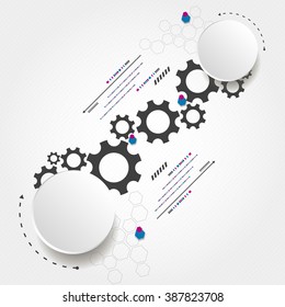 New technology business background