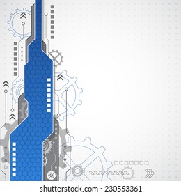 New technology business background, vector illustration