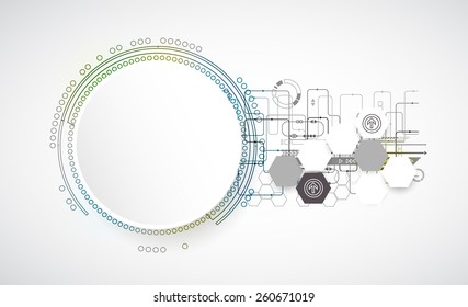 New technology business background. Vector
