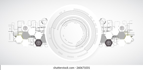New technology business background. Vector