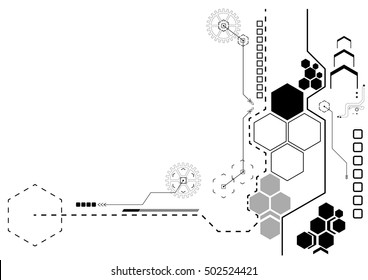 New technology business background vector illustration,
