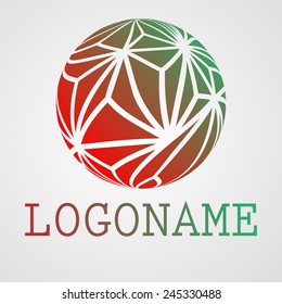  New Technology Business Creative Idea. Sphere Logo Illustration. Vector. 