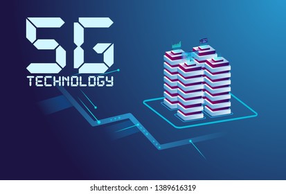 	
New technology Internet connection, the concept of 5G whole network, sense of science and technology graphic design.