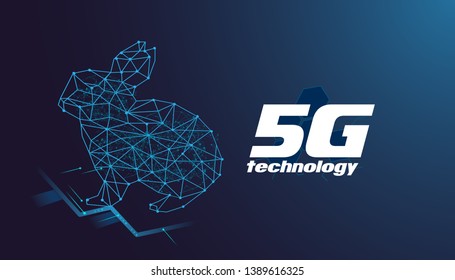 	
New technology Internet connection, the concept of 5G whole network, sense of science and technology graphic design.