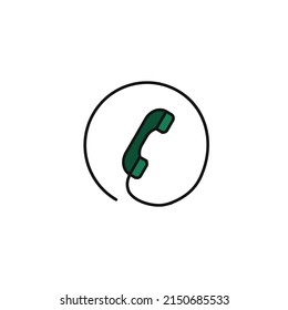 new telephone vector type icon