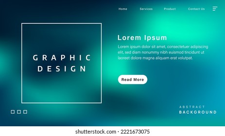 new template design and beautiful green gradient blur background  for displaying website banners  landing pages  displaying product advertisements    presentations