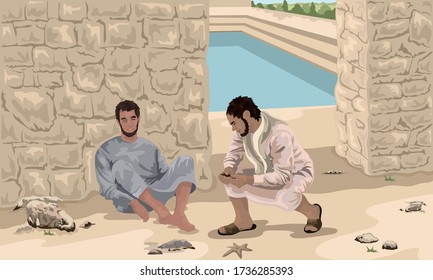 49 Jesus Heals A Man Son Images, Stock Photos & Vectors | Shutterstock