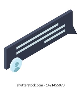 New text chat icon. Isometric of new text chat vector icon for web design isolated on white background