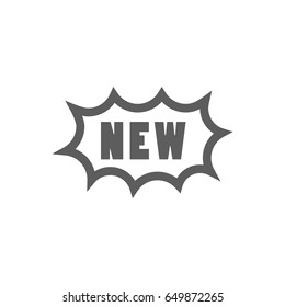 New text icon in trendy flat style isolated on white background. Symbol for your web site design, logo, app, UI. Vector illustration, EPS