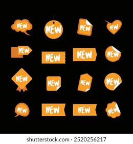 new text label template design