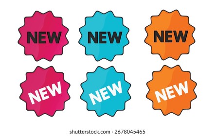 New text label vector design  for use.