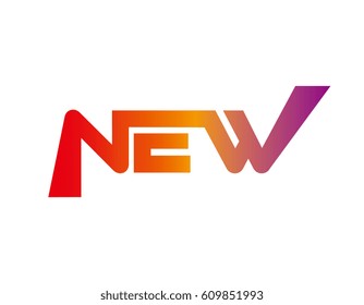 NEW. text letter logotype