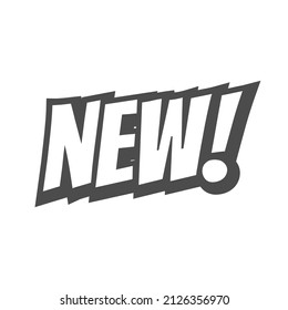 New text lettering 3d vector icon. Large letters symbol.