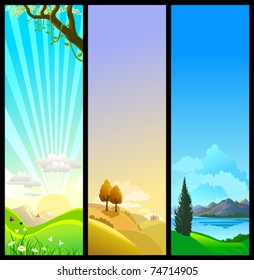 NEW - THREE SEASONS OF NATURE -BEAUTIFUL THEMES